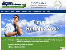 Tablet Screenshot of greatimpressionsresume.com